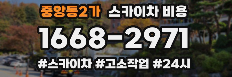 중앙동2가 스카이차 비용