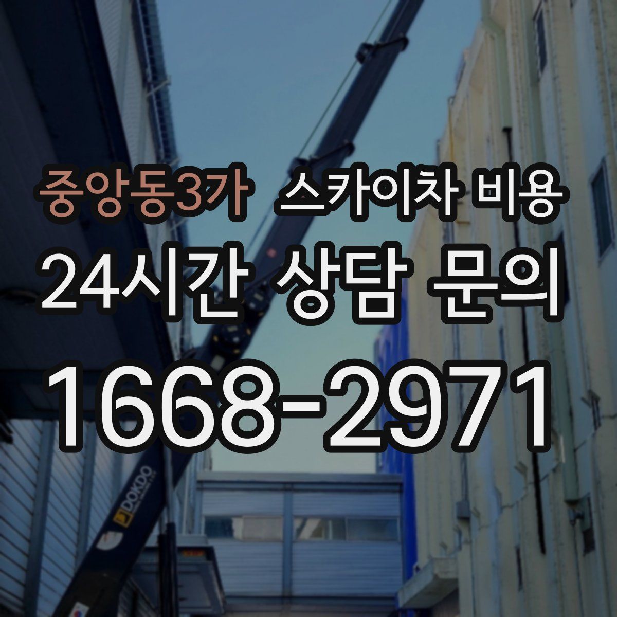 중앙동3가 스카이차 비용