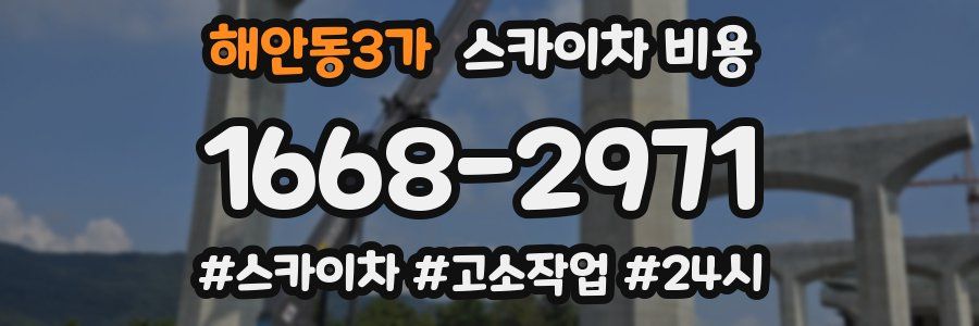 해안동3가 스카이차 비용