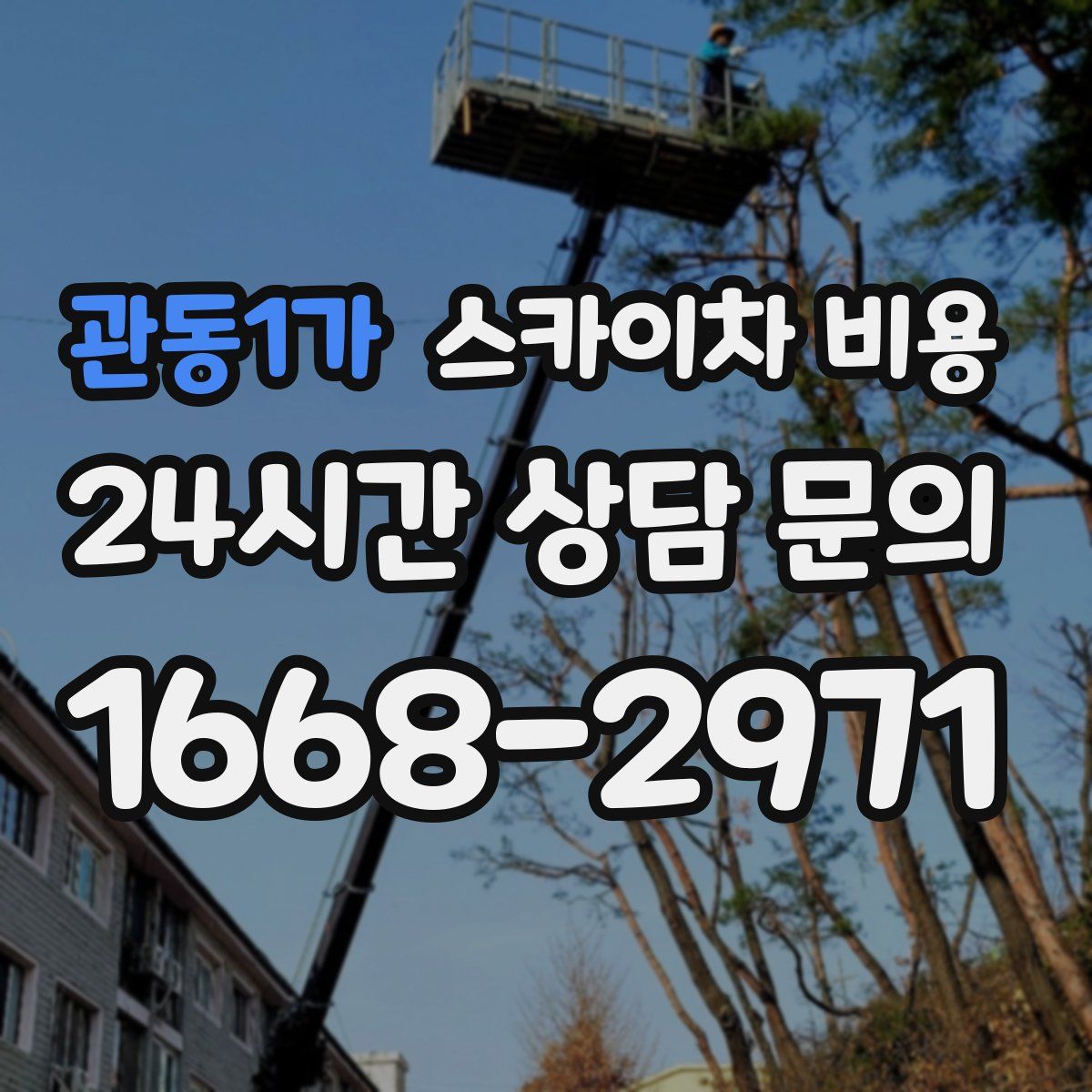 관동1가 스카이차 비용