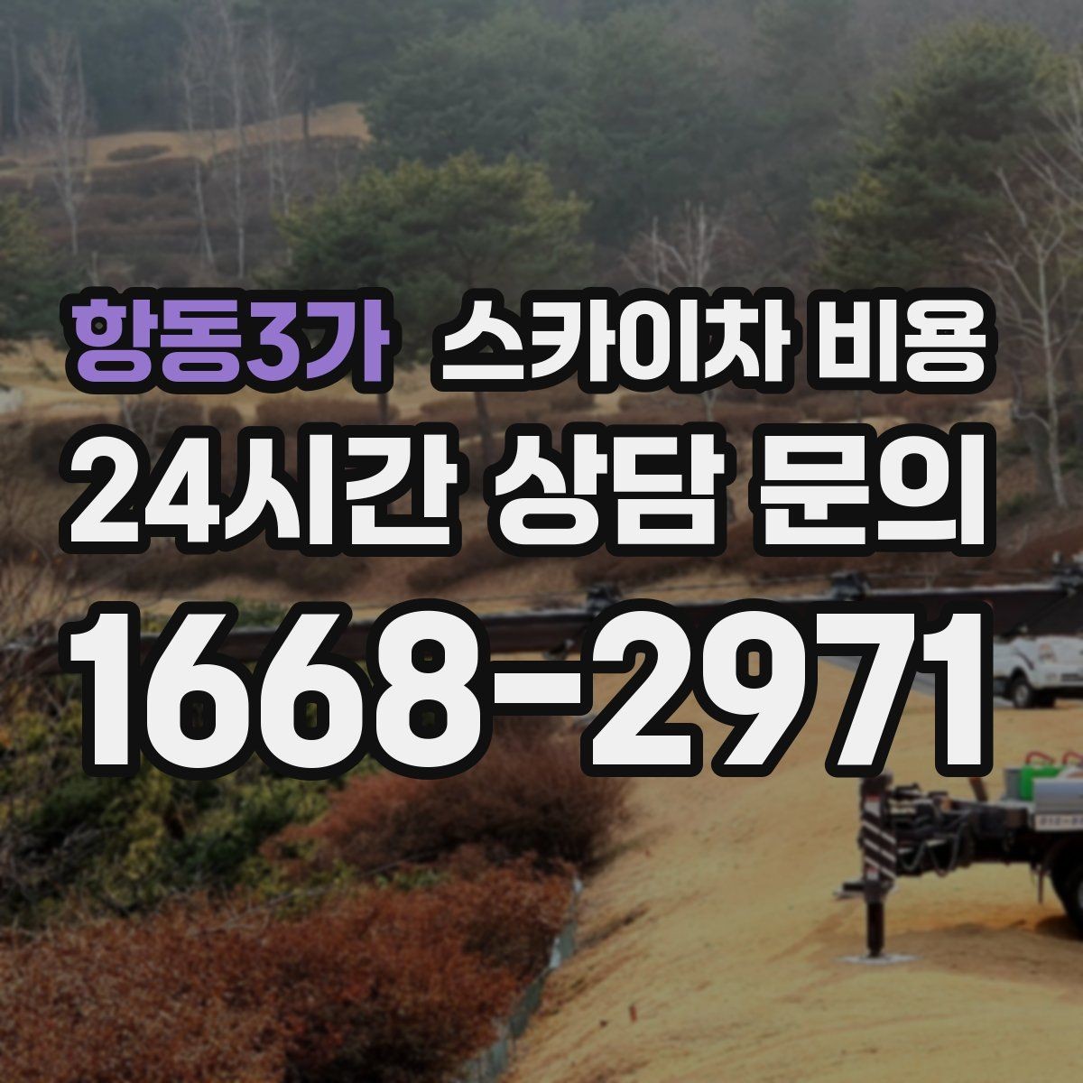 항동3가 스카이차 비용 단시간 작업과 반나절 작업의 차이