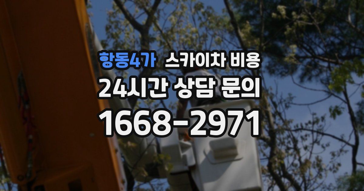항동4가 스카이차 비용