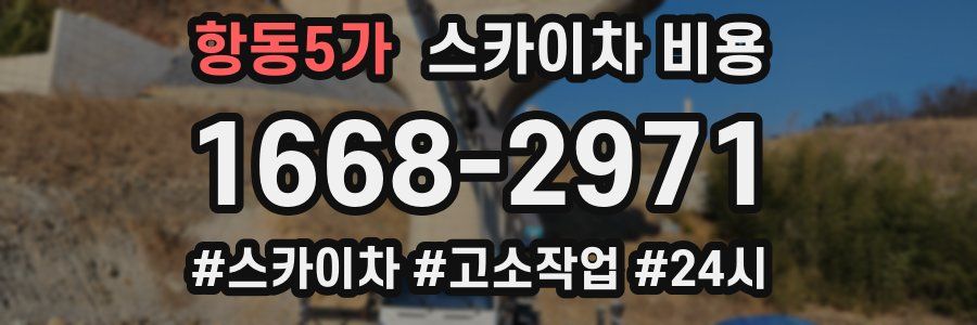 항동5가 스카이차 비용