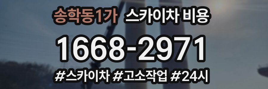 송학동1가 스카이차 비용