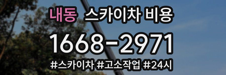 내동 스카이차 비용