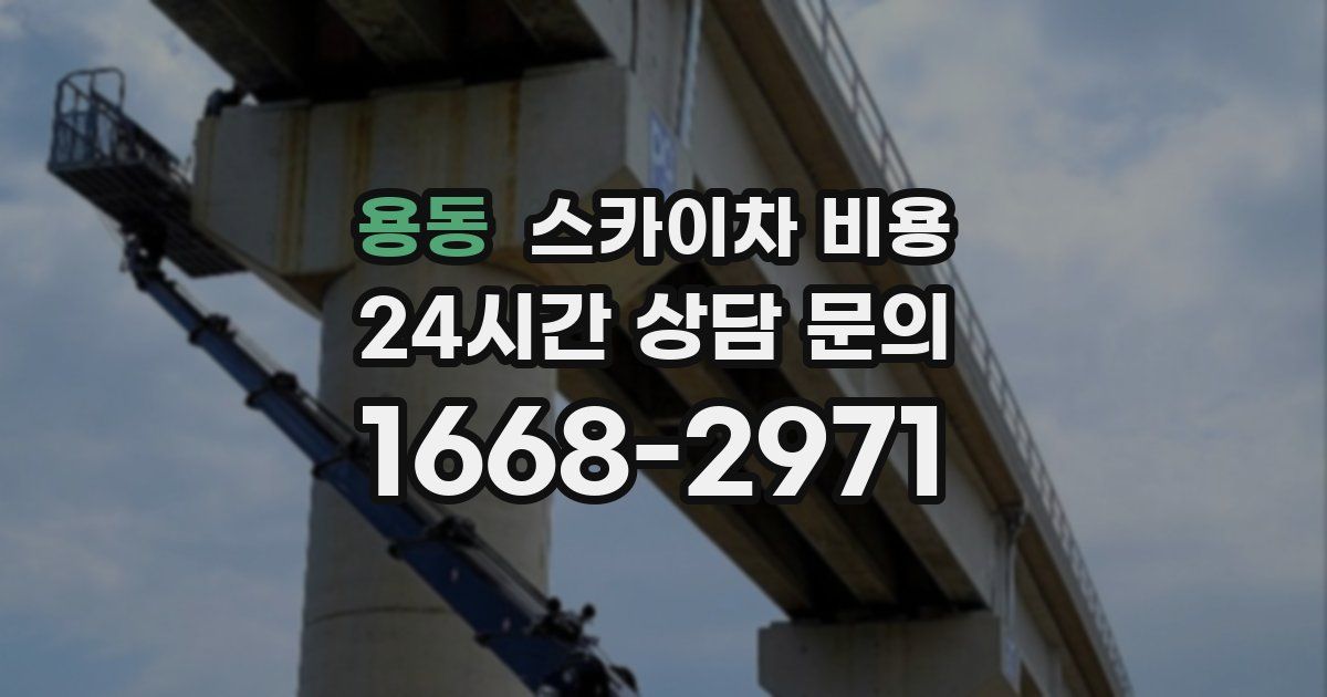 용동 스카이차 비용