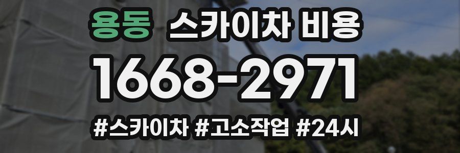 용동 스카이차 비용