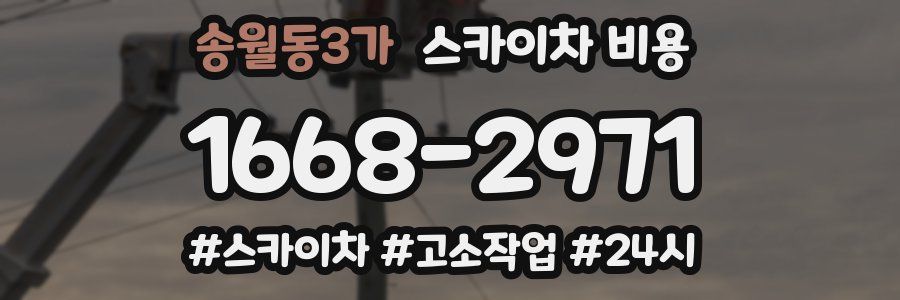 송월동3가 스카이차 비용