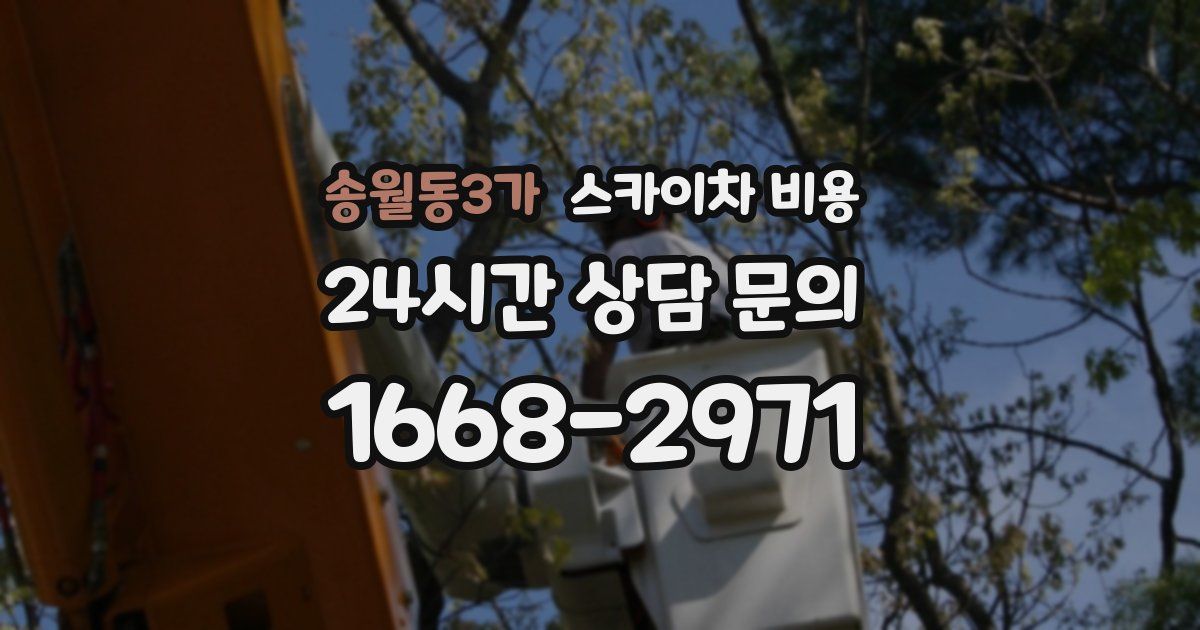송월동3가 스카이차 비용