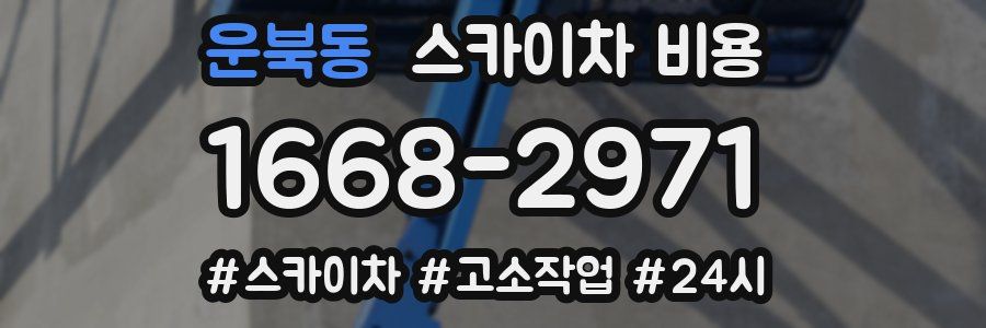 운북동 스카이차 비용