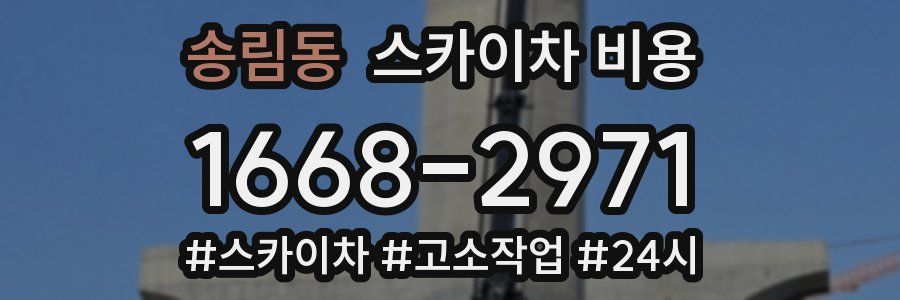 송림동 스카이차 비용