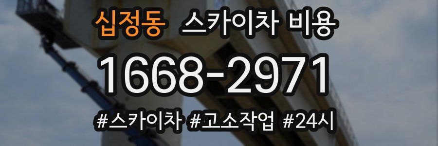 십정동 스카이차 비용