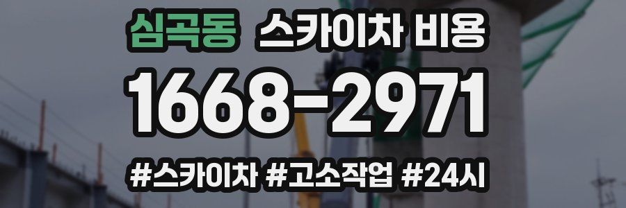 심곡동 스카이차 비용