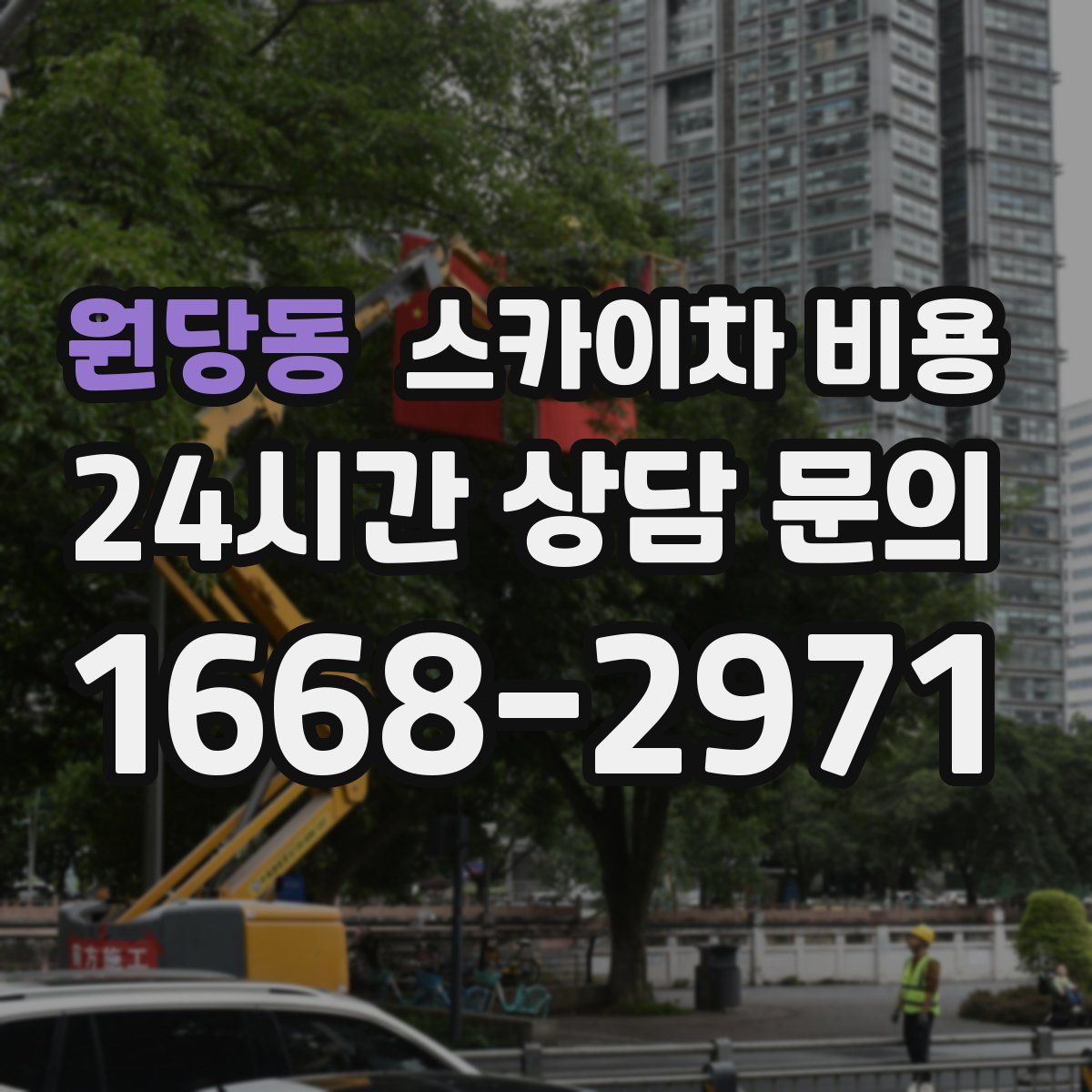 원당동 스카이차 비용