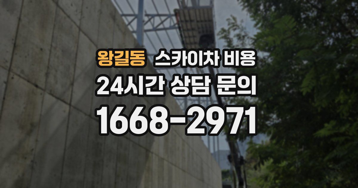 왕길동 스카이차 비용