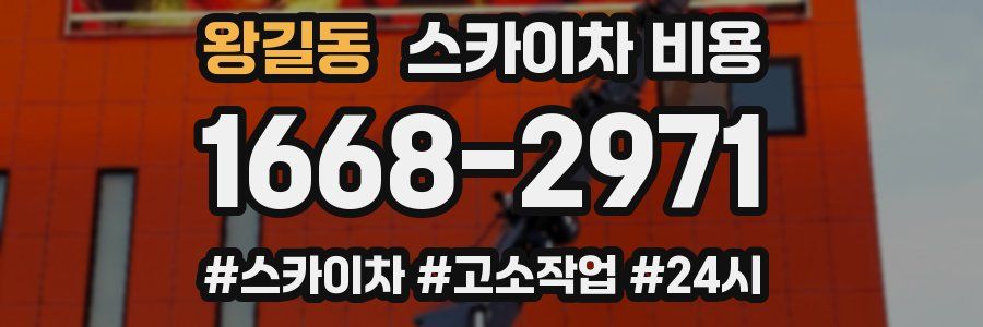 왕길동 스카이차 비용