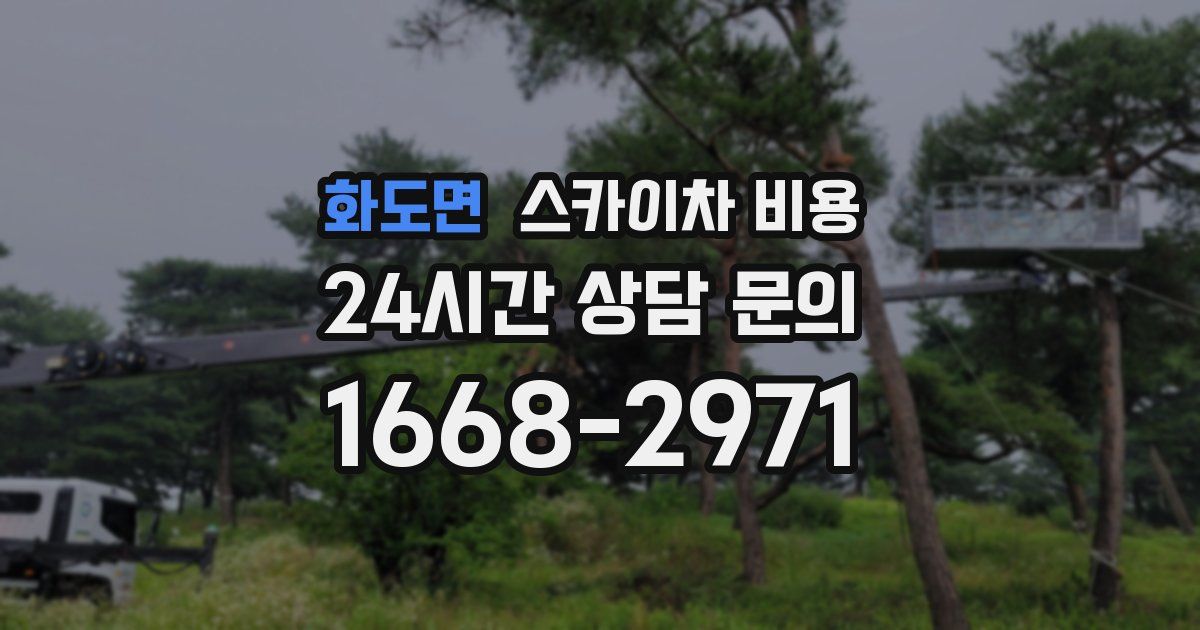 화도면 스카이차 비용