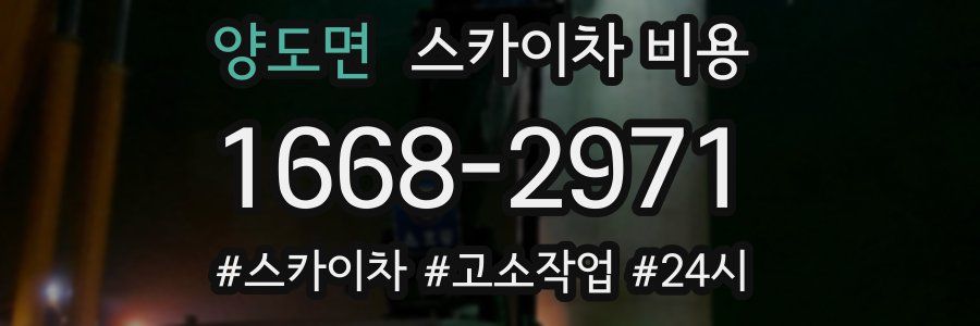 양도면 스카이차 비용