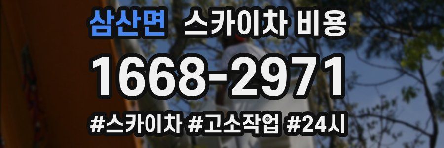 삼산면 스카이차 비용