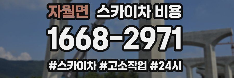 자월면 스카이차 비용