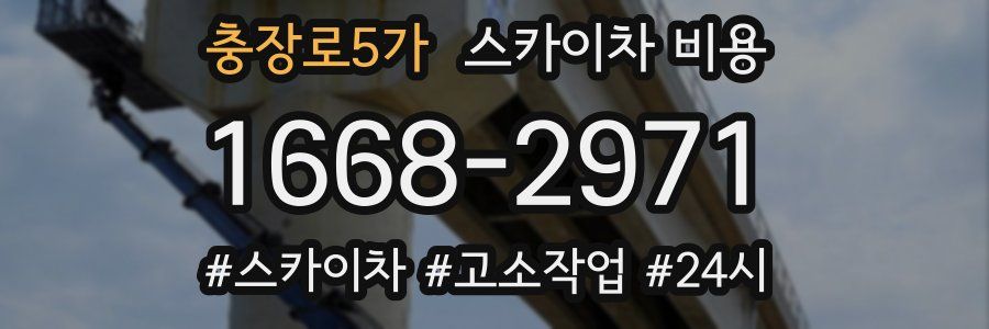 충장로5가 스카이차 비용