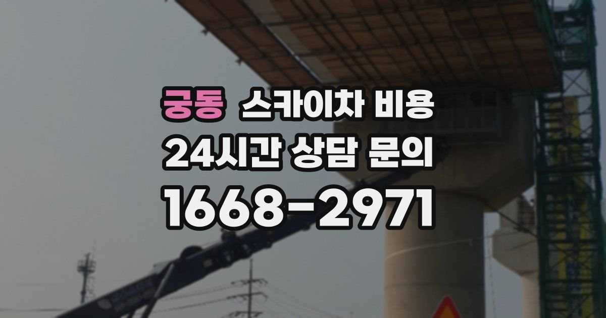 궁동 스카이차 비용