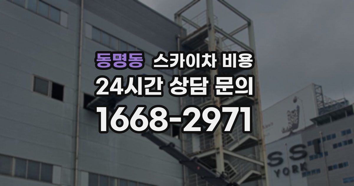 동명동 스카이차 비용