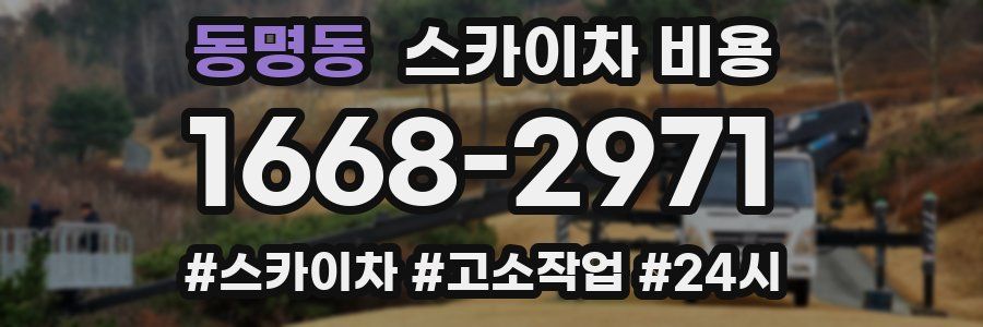 동명동 스카이차 비용