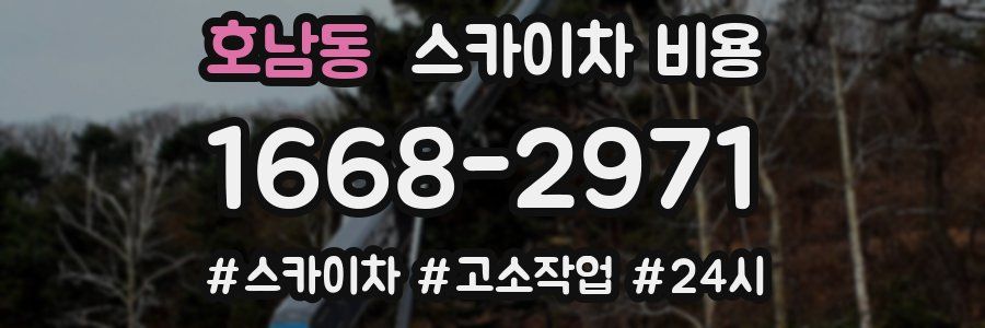 호남동 스카이차 비용