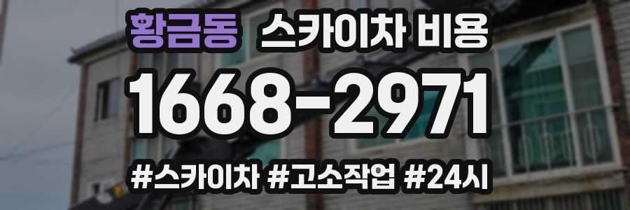 황금동 스카이차 비용