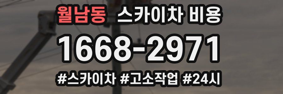 월남동 스카이차 비용