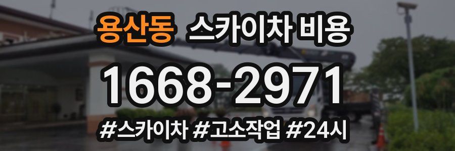 용산동 스카이차 비용