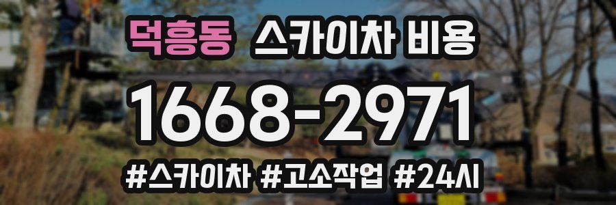 덕흥동 스카이차 비용