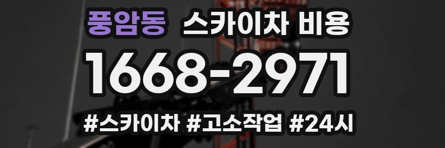 풍암동 스카이차 비용