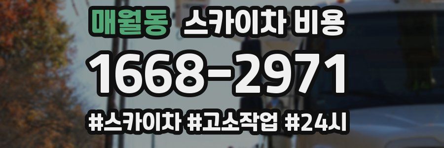 매월동 스카이차 비용