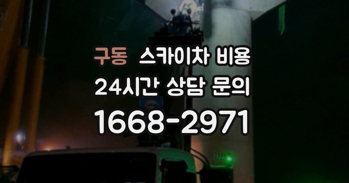 구동 스카이차 비용