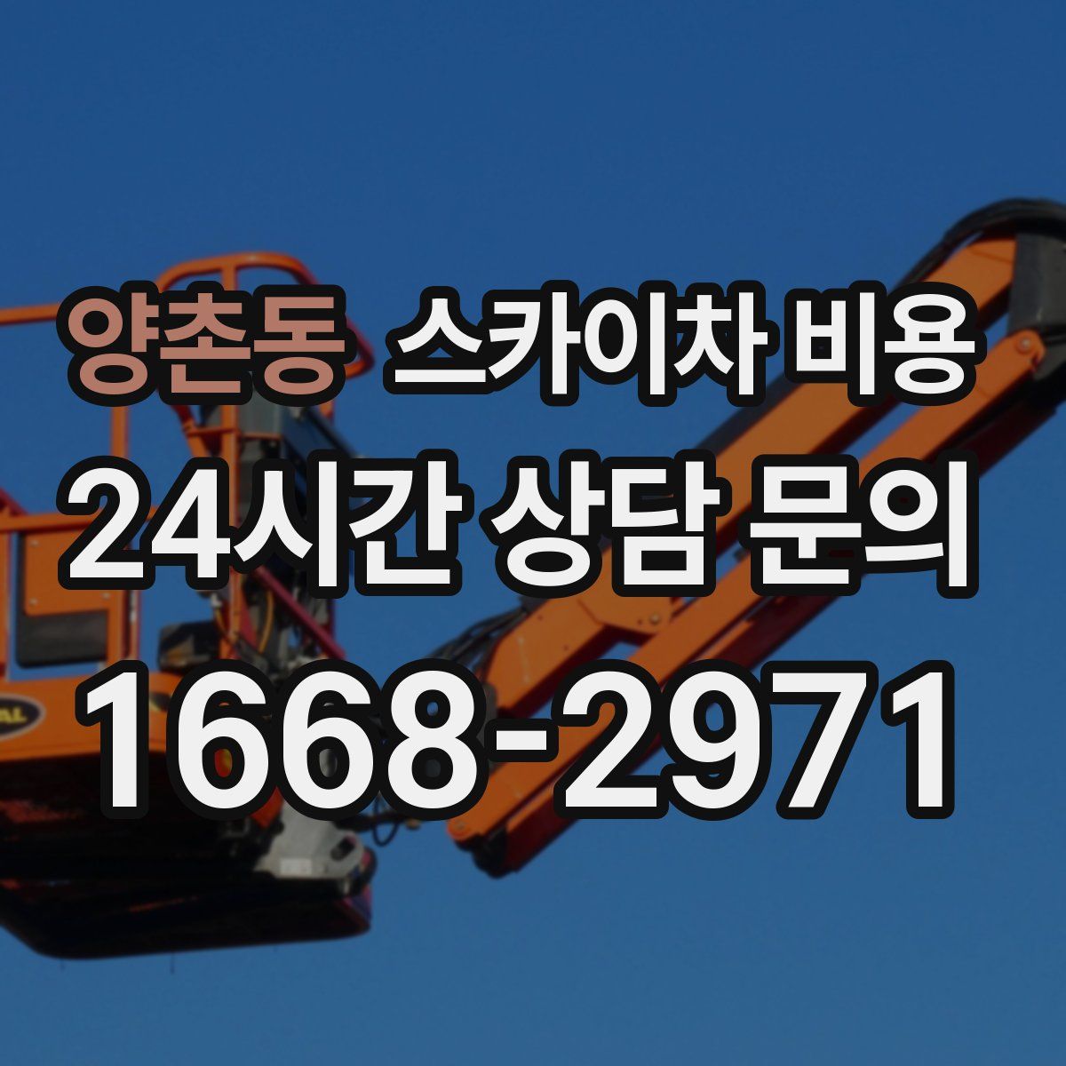 양촌동 스카이차 비용