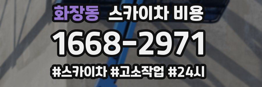 화장동 스카이차 비용