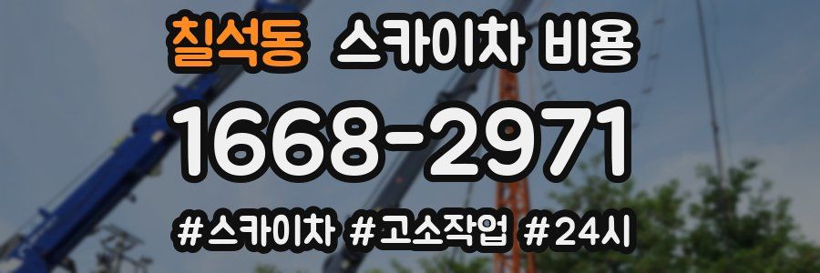 칠석동 스카이차 비용