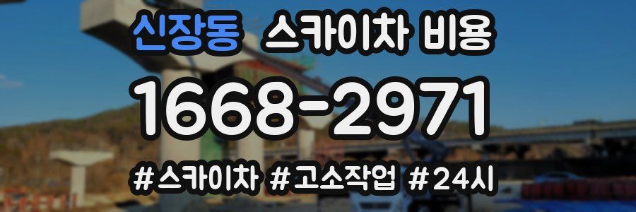 신장동 스카이차 비용