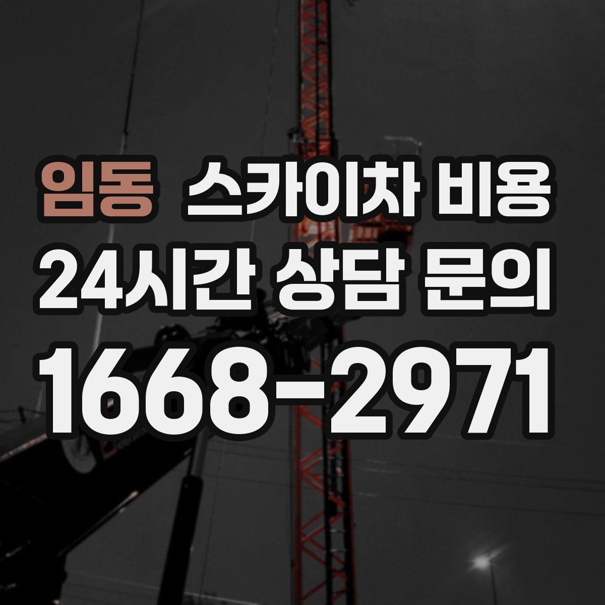 임동 스카이차 비용