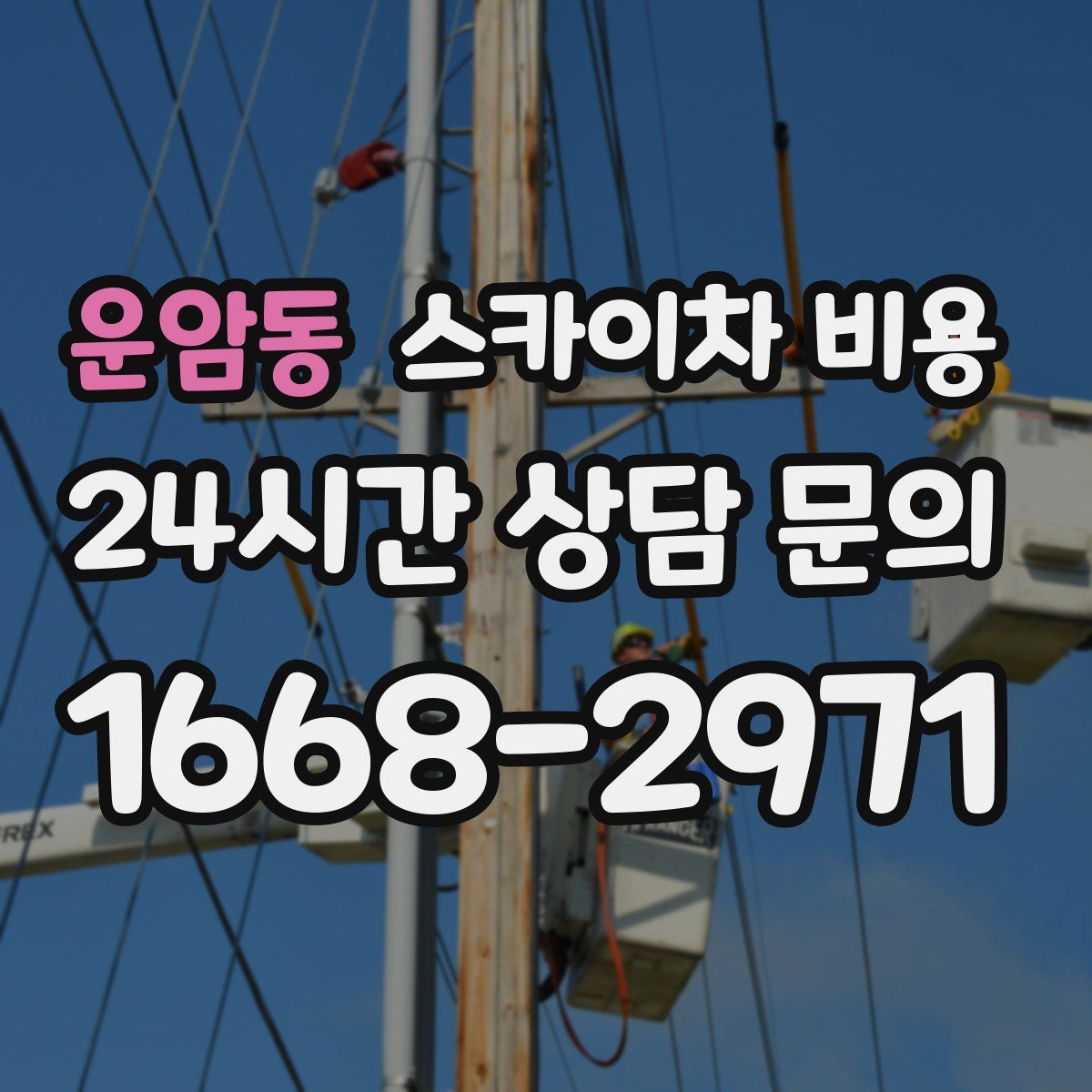 운암동 스카이차 비용