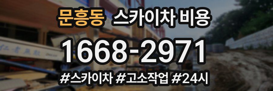 문흥동 스카이차 비용