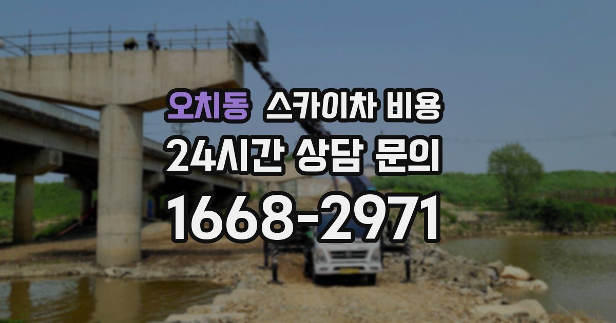 오치동 스카이차 비용