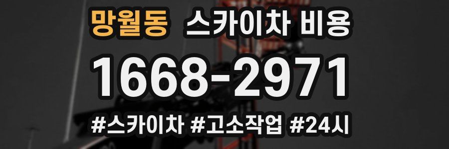 망월동 스카이차 비용