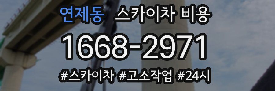 연제동 스카이차 비용