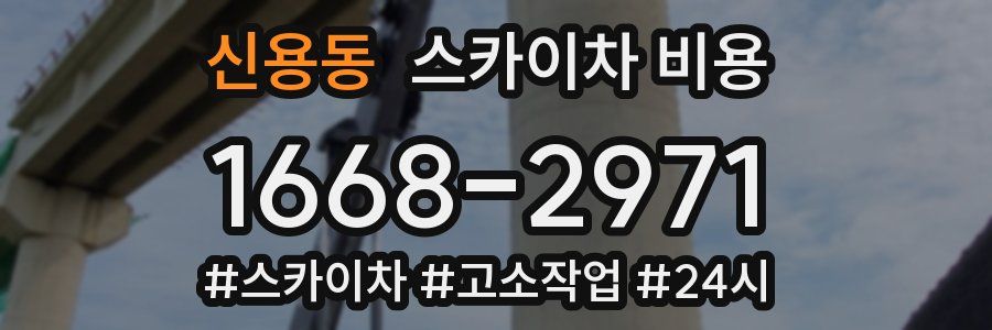 신용동 스카이차 비용
