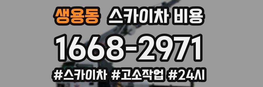 생용동 스카이차 비용