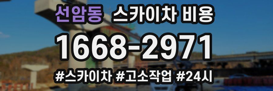 선암동 스카이차 비용