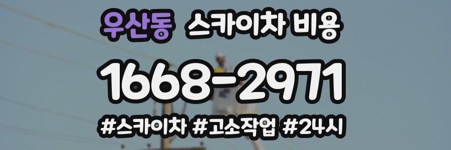 우산동 스카이차 비용